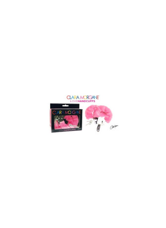 Menottes en métal et fausse fourrure rose Clara Morgane - CM19164